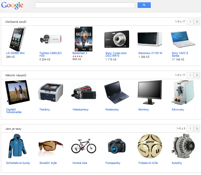 google nákupy, google objednávky, prodej přes google